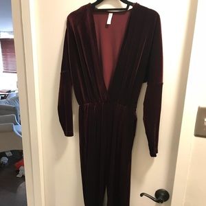 Velvet jumpsuit